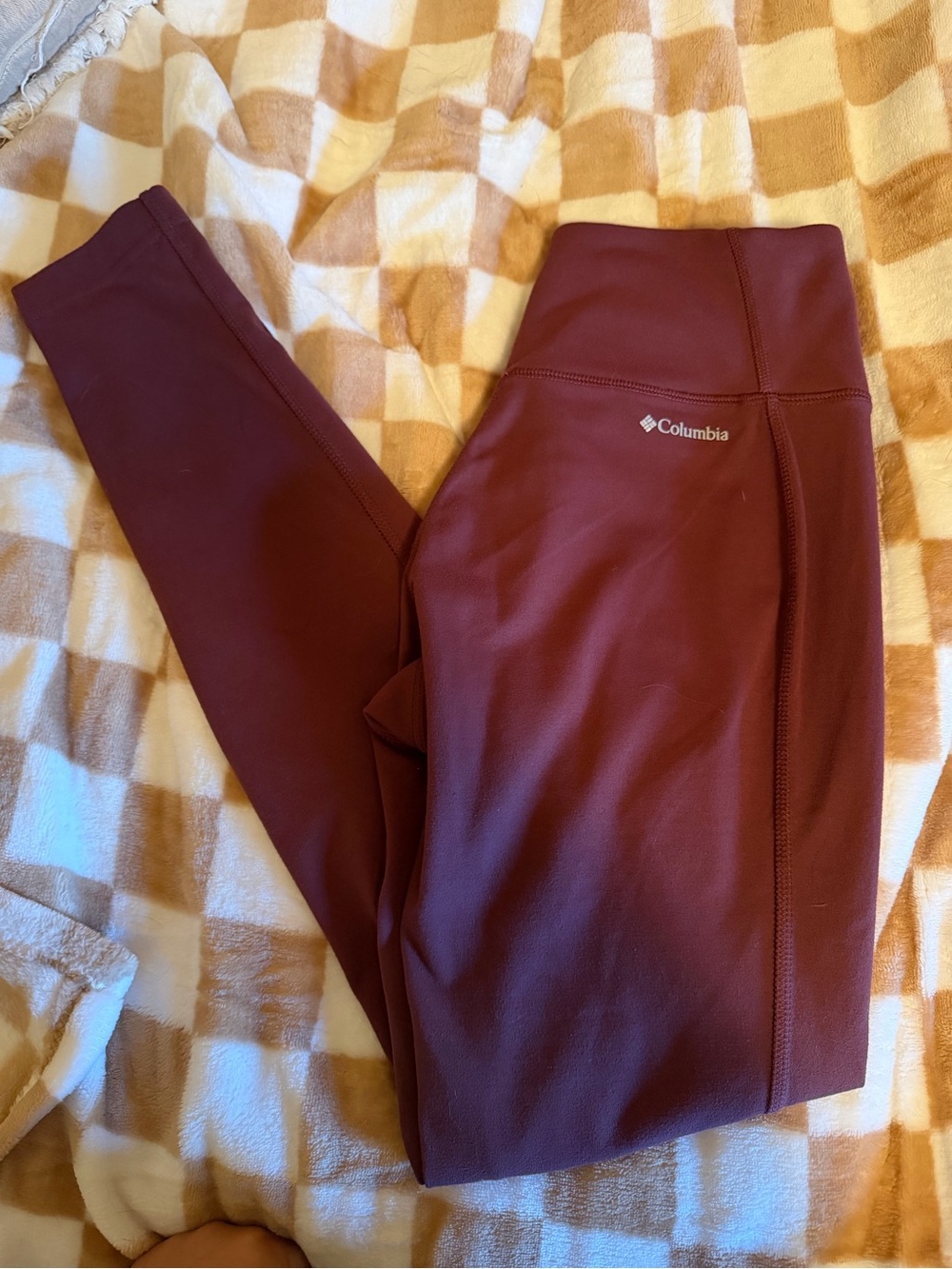 Columbia Burgundy active wear Leggings